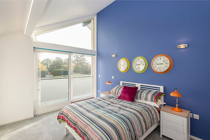 Gyproc Habito and Thistle Magnetic Plaster in Bedroom