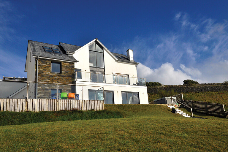 contemporary brick and block self build