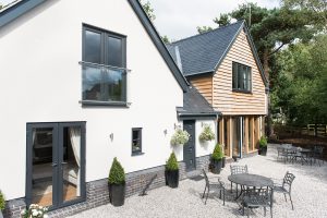 Oak frame and SIPs contemporary self-build