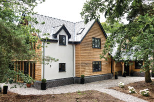 Oak frame and SIPs contemporary self-build