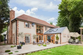 Spectacular Brick & Flint Clad Home