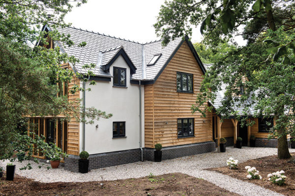 modern oak frame house