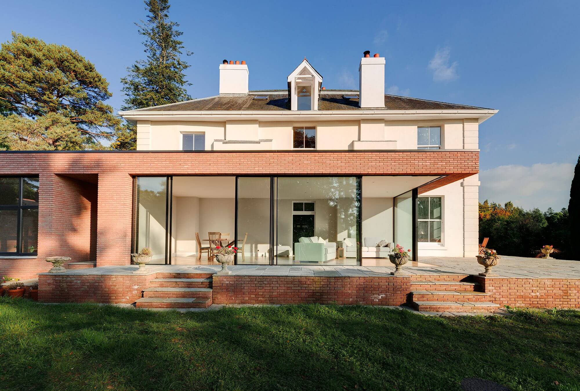 glazed extension on period property