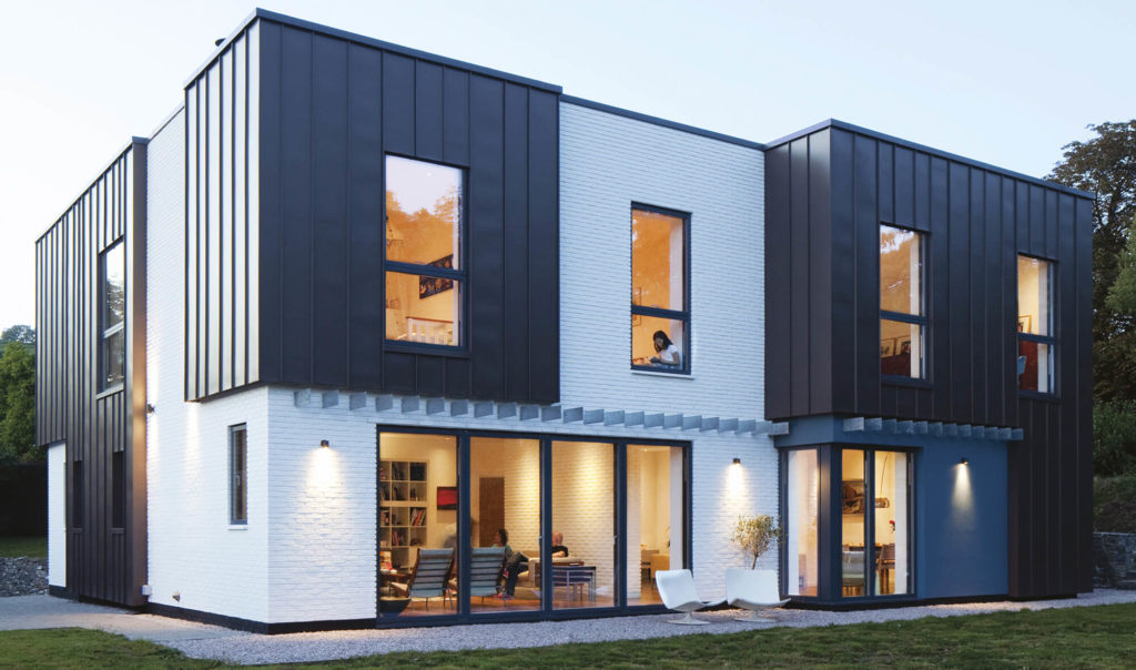 contemporary zinc-clad home