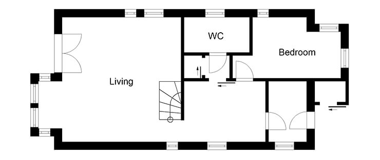 traditional fisherman's cottage ground floor plans