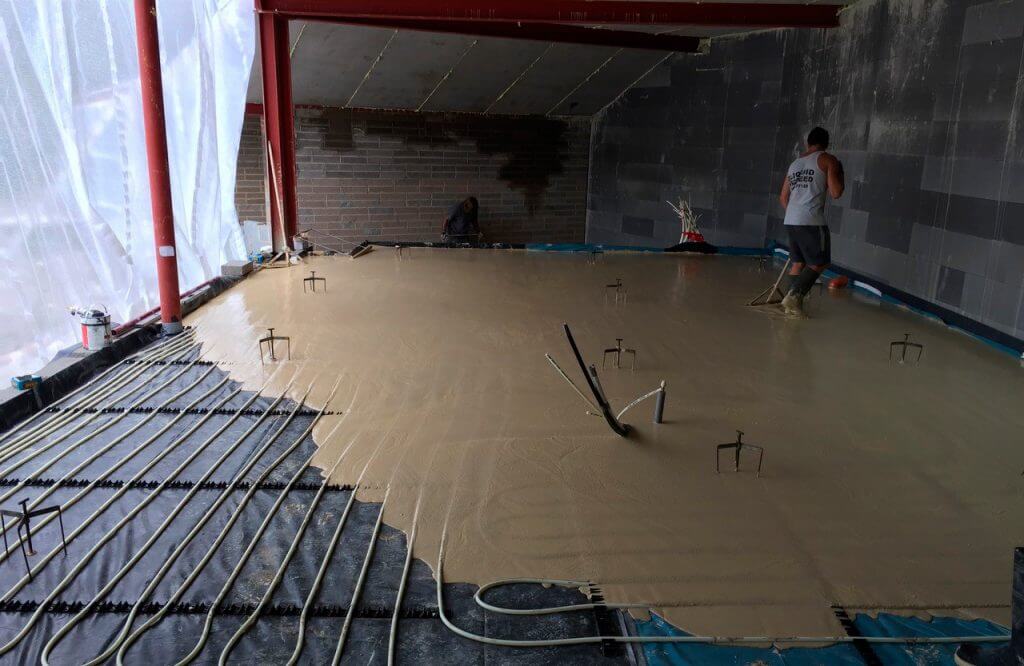 Liquid screed from Nu-Heat