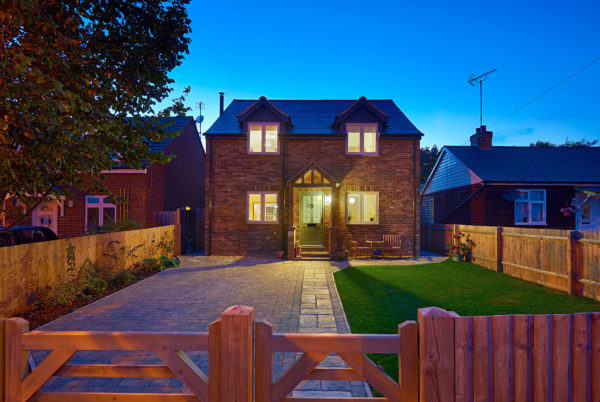 contemporary brick clad timber frame home