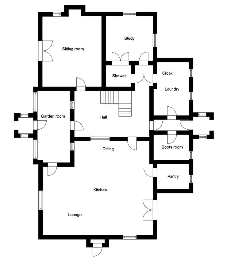 traditional brick manor house floor plans