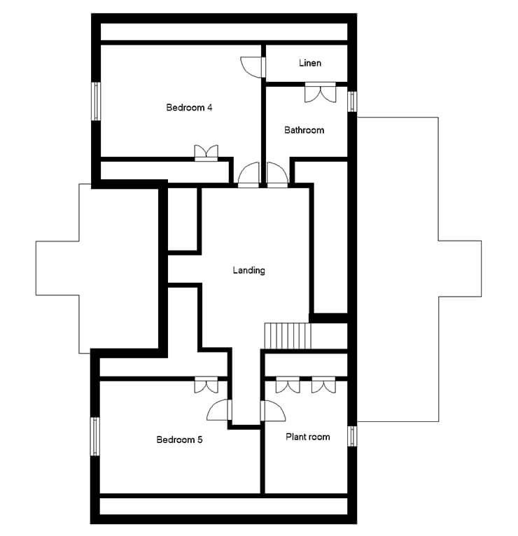 traditional brick manor house second floor plans