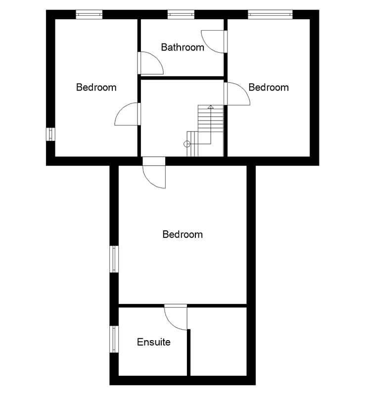 low cost barn conversion first floor plans