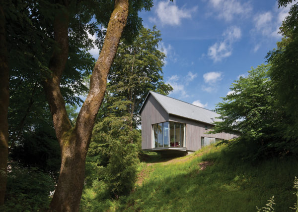 contemporary cantilever home