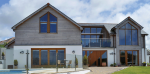 Wood-clad self-build home