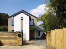 Colourful steel roof self-build