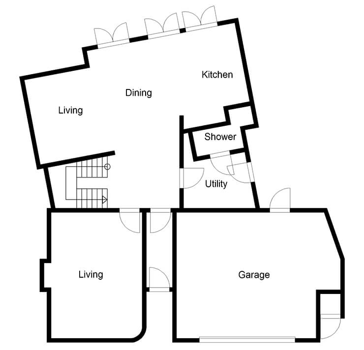 modern rural village home floor plans