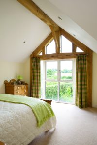 Oak beamed master bedroom