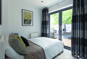 Modern master bedroom