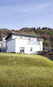 Converted Fire Station with coastal view