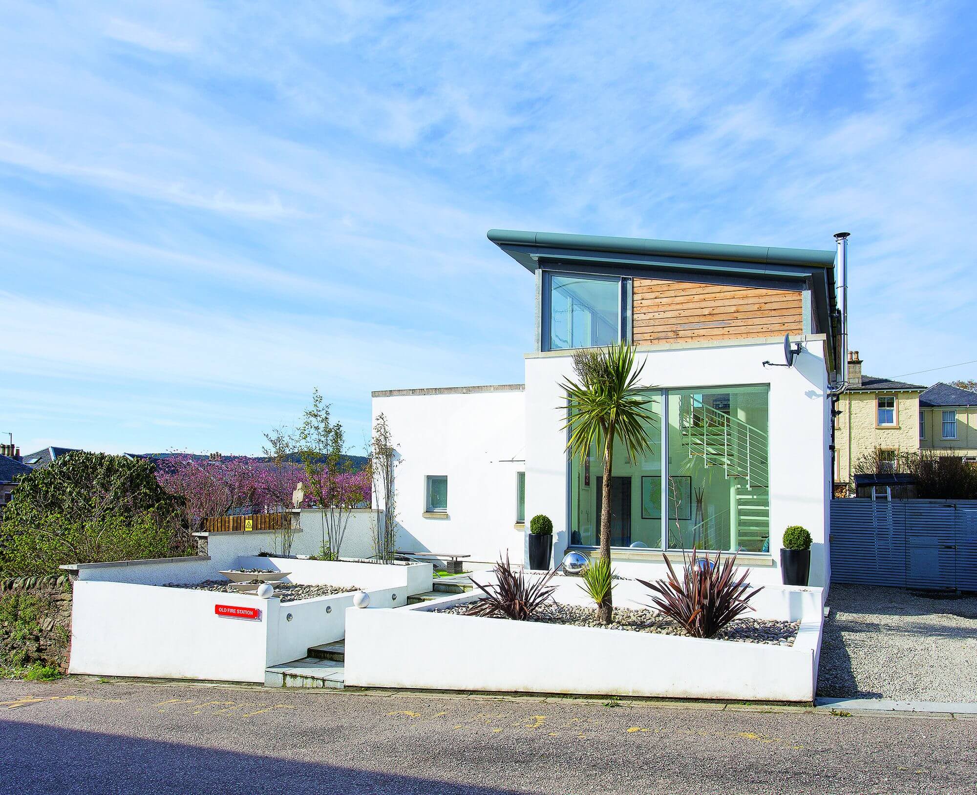 Converted Fire Station with coastal view