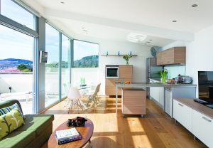 Modern open-plan living space