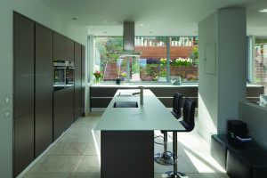 Modern kitchen with large island