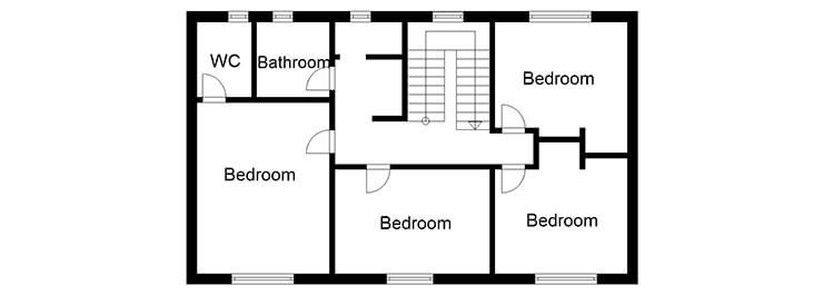 contemporary first floor plans
