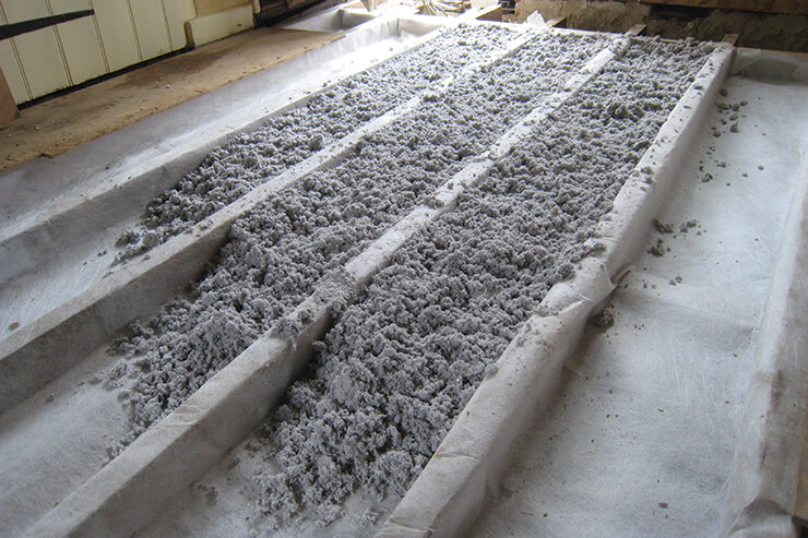 loose-fill cellulose insulation