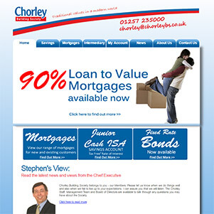 Chorley Building Society website