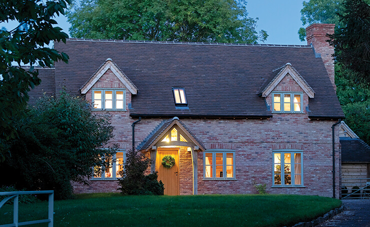 cosy oak frame and SIPs cottage