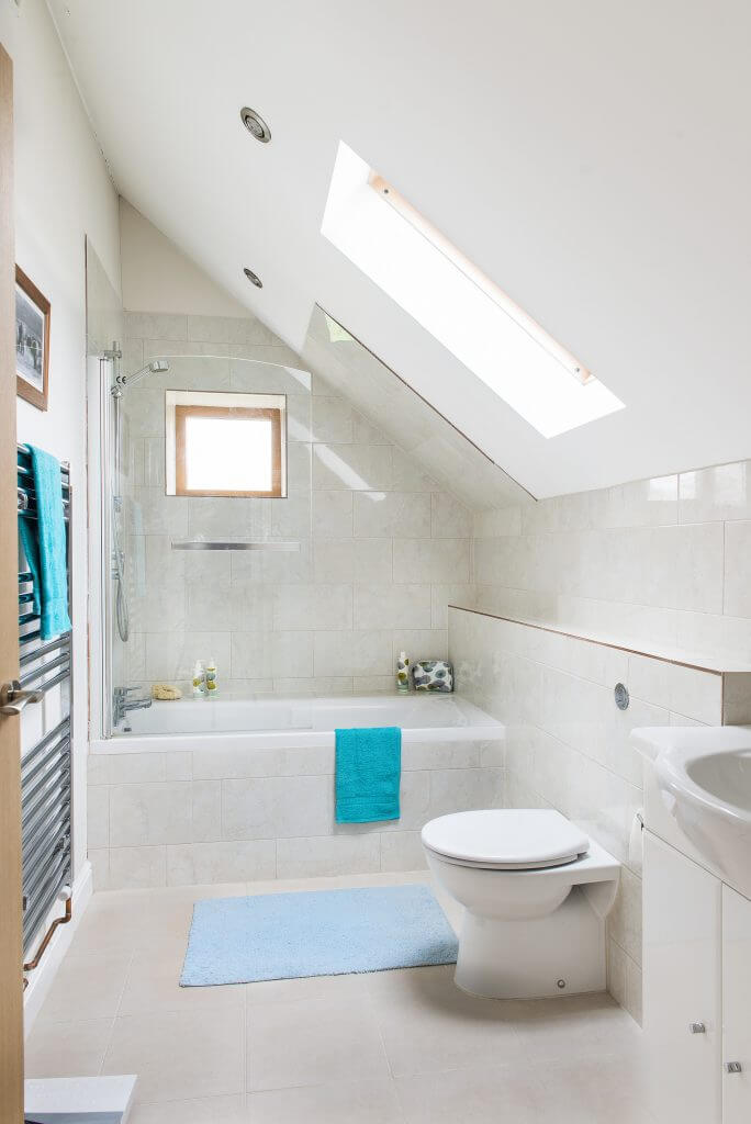 Large bright bathroom