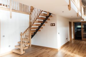 Wooden staircase