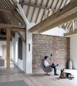 The owners of this 18th century barn conversion engaged McLaren Excell to strip the building right back and start again with a new open plan design that better represents its heritage