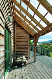 Wooden deck and porch