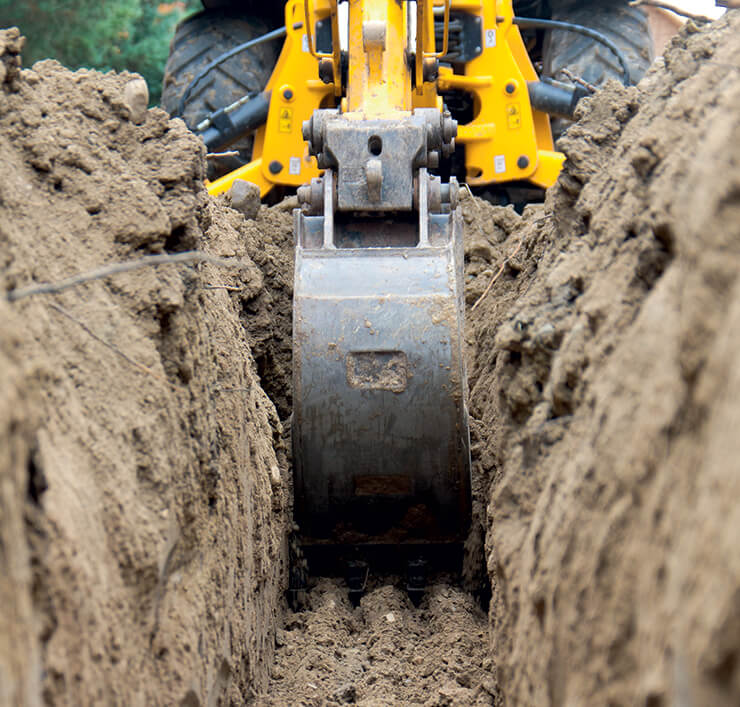 excavating foundations