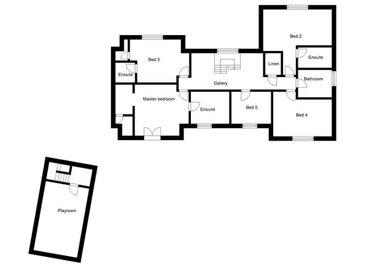traditional masonry family home first floor plans