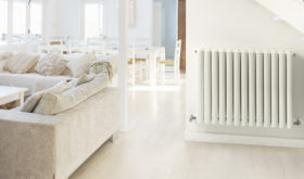 Contemporary white radiator by MHS