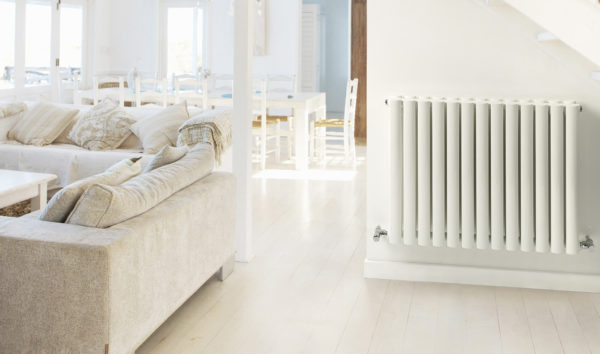 Contemporary white radiator by MHS