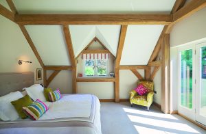 Oak framed bedroom