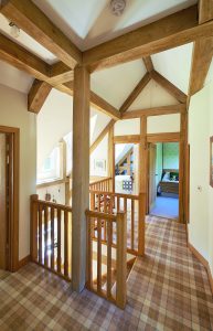 Oak framed landing