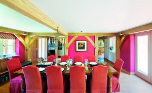 Oak framed dining area