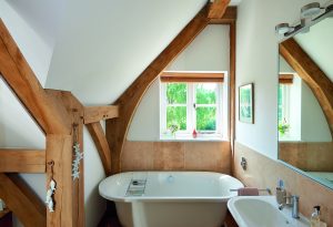 Oak framed bathroom