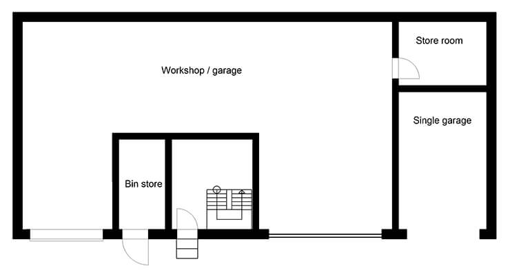 modern barn conversion ground floor plans