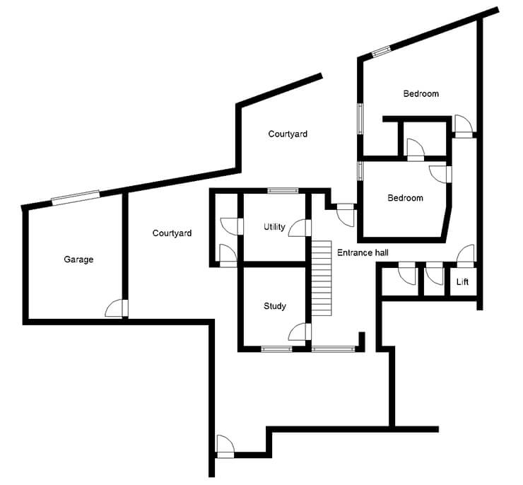 Art Deco-inspired house plans