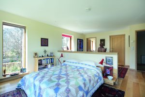 Master bedroom with oak fittings