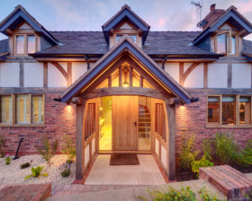 traditional low cost oak frame home