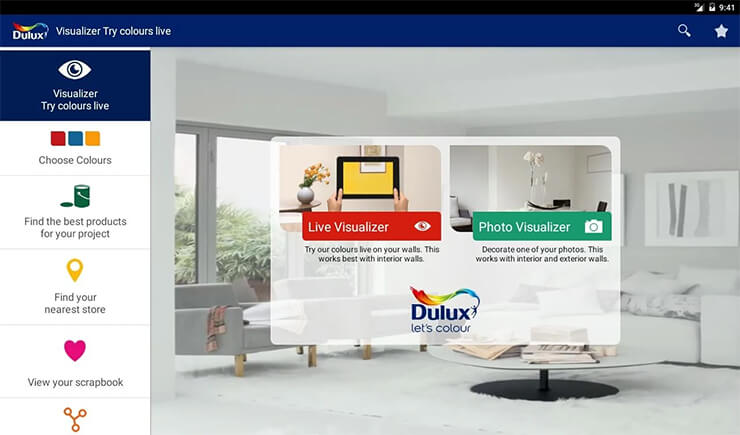 Dulux visualizer app