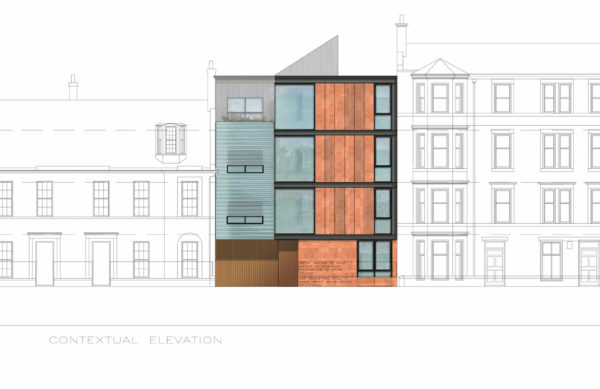 Elevation drawings for a community self-build