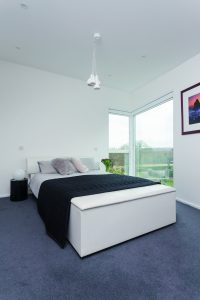 Modern simple white bedroom