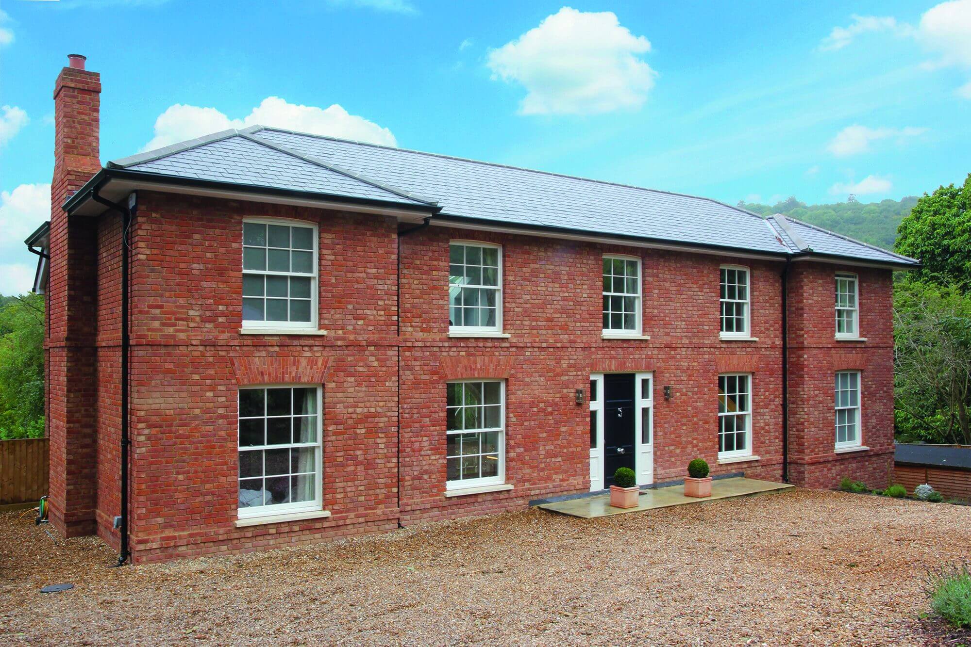 Brick-clad Georgian-style self build