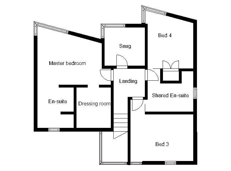 contemporary three storey home first floor plans