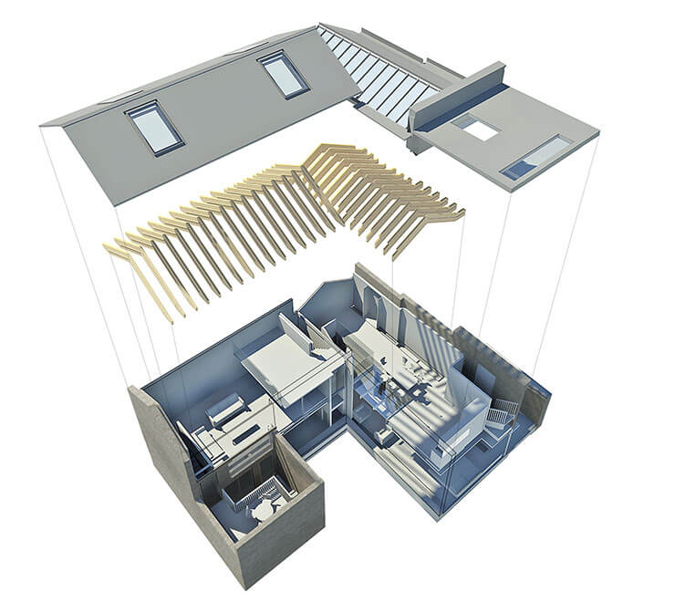 Hidden House 3D plans